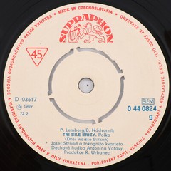 Josef Strnad, Milan Mach – Tři Bílé Břízy/Láska Za Lesem 45 rpm Record 0 44 0824