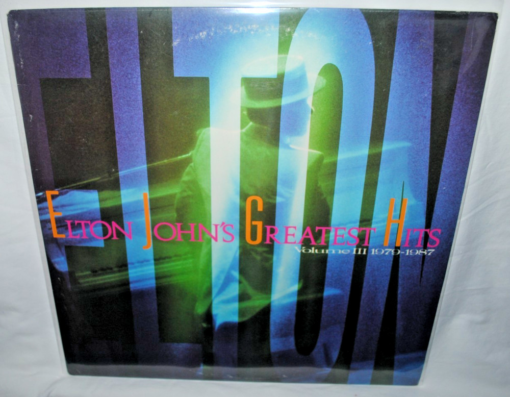 Elton John, GREATEST HITS VOLUME III 1979-1987, LP record, Geffen GHS 24153, NM