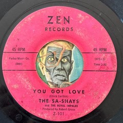 HEAR Sa-Shays 45 You Got Love / Boo Hoo ZEN R&B soul girl group pink label
