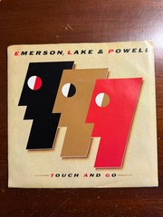 Emerson Lake and Powell Touch and Go 1986 Picture Sleeve 45 rpm Record