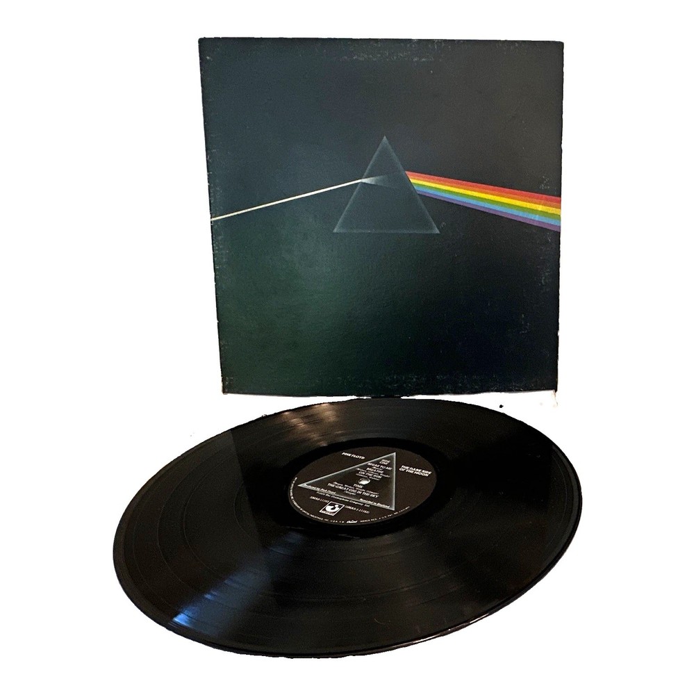 Pink Floyd Dark Side of the Moon 12″ Black Vinyl LP Harvest 1973 Sleeve