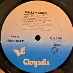 *JTz* URIAH HEEP ~”FALLEN ANGEL” 1978 CHR1204 1st KENDUN MASTERED * NMint Shrink