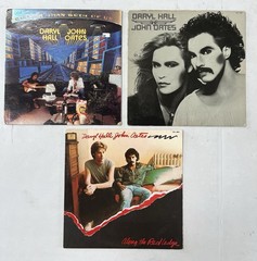Lot of (3) Daryl Hall & John Oates LP Records – Lot #1
