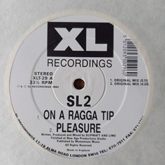 SL2 On A Ragga Tip OG 1992 XL hardcore 12″ breakbeat SLIPMATT LIME bassquake
