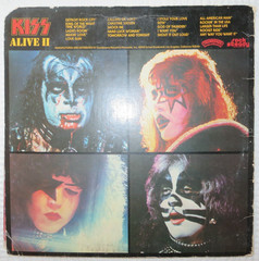 KISS Alive II Casablanca NBLP 7076-2 1977 Santa Maria Pressing G+ EX Vinyl LP