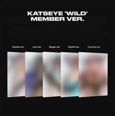 KATSEYE [WILD] Album MEMBER 5 Ver SET/5 CD-R+5 Photo Book+5 Poster+10 Card+GIFT