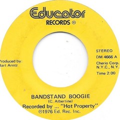 HOT PROPERTY Bandstand Boogie on Educator jazz pop instro 45 HEAR