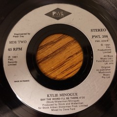 Kylie Minogue – Word Is Out 7″ Single 1991 PWL Pop Dance 45 RPM