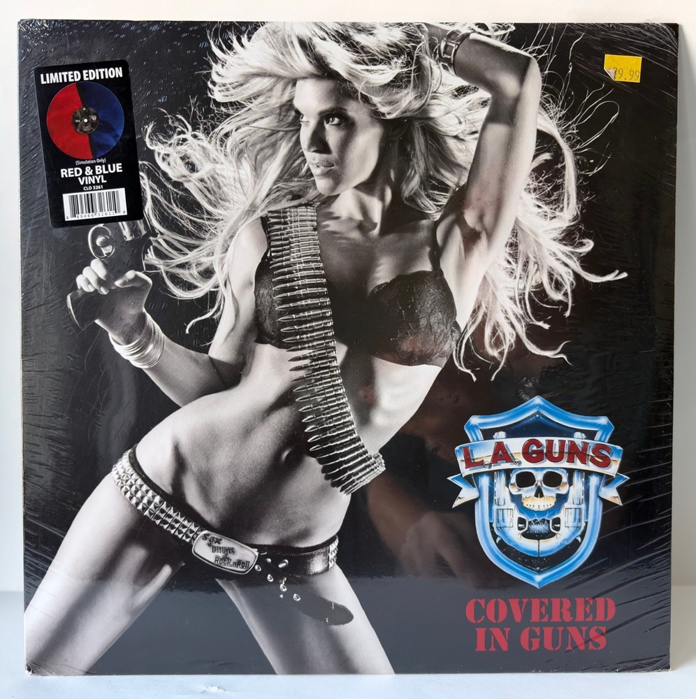 Covered In Guns by LA Guns – Limited Red and Blue Vinyl LP – NEW – FREE US SHIP!