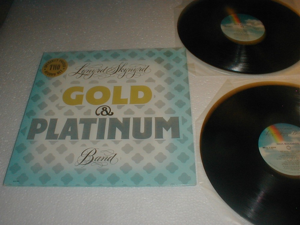 Lynyrd Skynyrd GOLD & PLATINUM Gatefold MCA RE 2 LP 1980 Southern Classic Rock