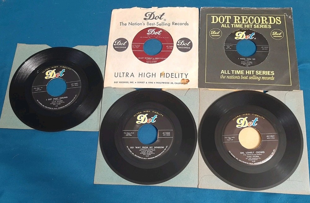 LOT of 5 Gale Storm 45 Now Is The Hour, Winter Warm, Oh Lonely Crowd, I Get That
