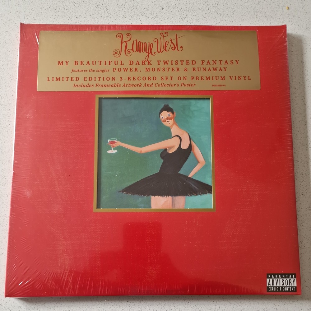 Kanye West – My Beautiful Dark Twisted Fantasy 3LP Vinyl (New & Sealed)