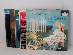 Lot Of 5 Vintage Orchestra Symphony Piano Strings Relaxing Music Records LPs