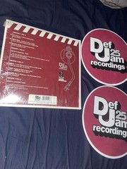 Serato X Def Jam 25 anniversary Control Vinyl Clear Slipmat Set Records Hip Hop