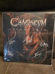 CHAOSEUM – SECOND SKIN ALIVE IN STUDIO VINYL WITH FULL BAND FRONT SIGNATURE