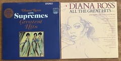`Vinyl Album LP Diana Ross/ Supremes Lot (x2) All the Greatest Hits (both)