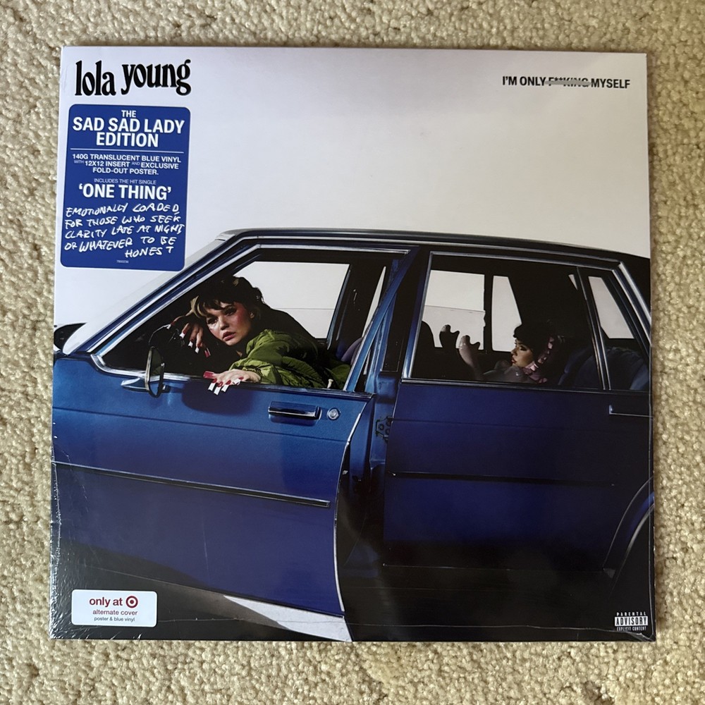 Lola Young I’m Only F*king Myself Sad Sad Lady Ltd Ed Blue Vinyl LP w/Poster NEW