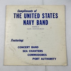United States Navy Band – Complimentary LP Record 33 RPM Concert Band