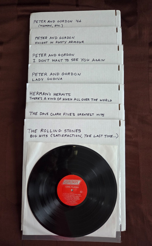 7 classic 1960s LP albums, British invasion (no Beatles), no covers