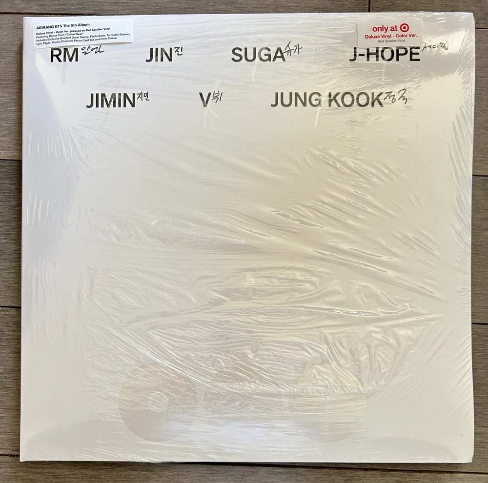 BTS The 5th Album ARIRANG Deluxe Red Splatter Vinyl NEW 🚚✅