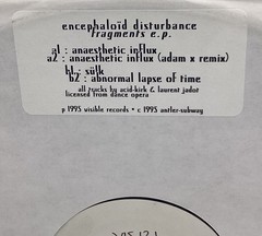 PSYCHEDELIC GOA TRANCE~ ENCEPHALOID DISTURBANCE fragments EP (95’ VISIBLE) VG++