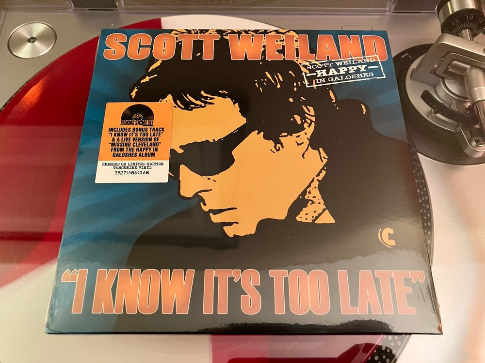 Scott Weiland 7″ Tangerine Vinyl I Know It’s Too Late RSD 2025 Sealed New STP