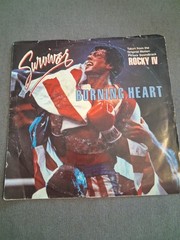 Survivor Burning Heart 1985 Vinyl Single Paper Sleeve Scotti Bros ZS7 40203