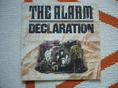 The Alarm Declaration Vinyl LP 68 Guns Mike Peters *READ! MARKS CRACKLE SKIPS*