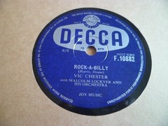VIC CHESTER: ROCK-A-BILLY 1957 DECCA UK 78RPM SUPERRARE EX++/NM SUPERB TOP COPY