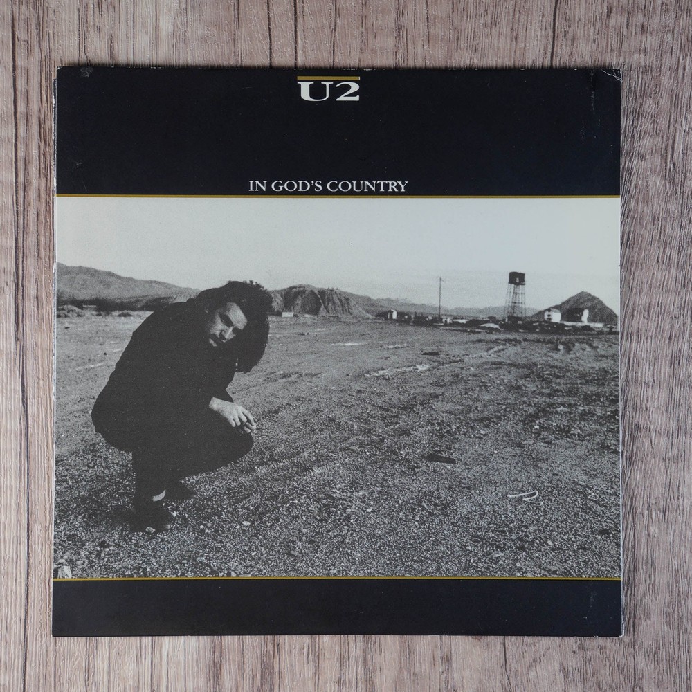U2 – In God’s Country – CANADA 7″ 33RPM W/PS 1987 Island Records, VG+/NM