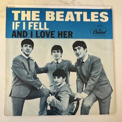BEATLES EAST COAST AND I LOVE HER PICTURE SLEEVE ORIGINAL CAPITOL NO SPLITS ETC