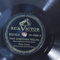 Perry Como 78rpm RCA Victor Winter Wonderland & That Christmas Feeling