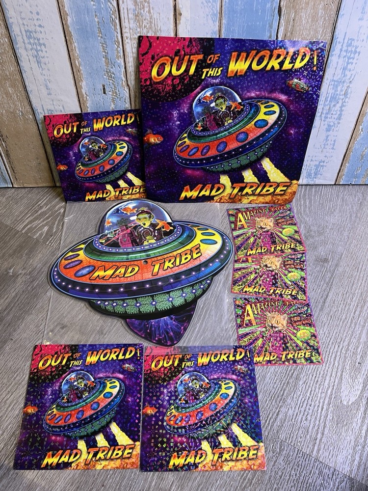Mad Tribe limited edition UFO-shaped vinyl picture disc