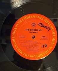 The Emotions – Flowers CBS UK PROMO LP G+ Vinyl EW&F Produced