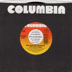 The New Kids On the Block NM 45 rpm “Let’s Try It Again” on Columbia Records