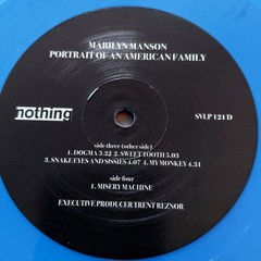 MARILYN MANSON PORTRAIT OF AN AMERICAN FAMILY :: 2LP BLUE MARBLE :: EURO IMPORT