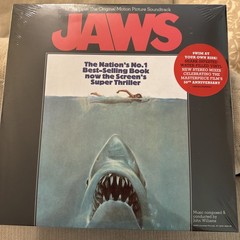 JAWS Soundtrack NEW WATER FILLED VINYL W/HYPE STICKER Numbered /1975 – IN HAND