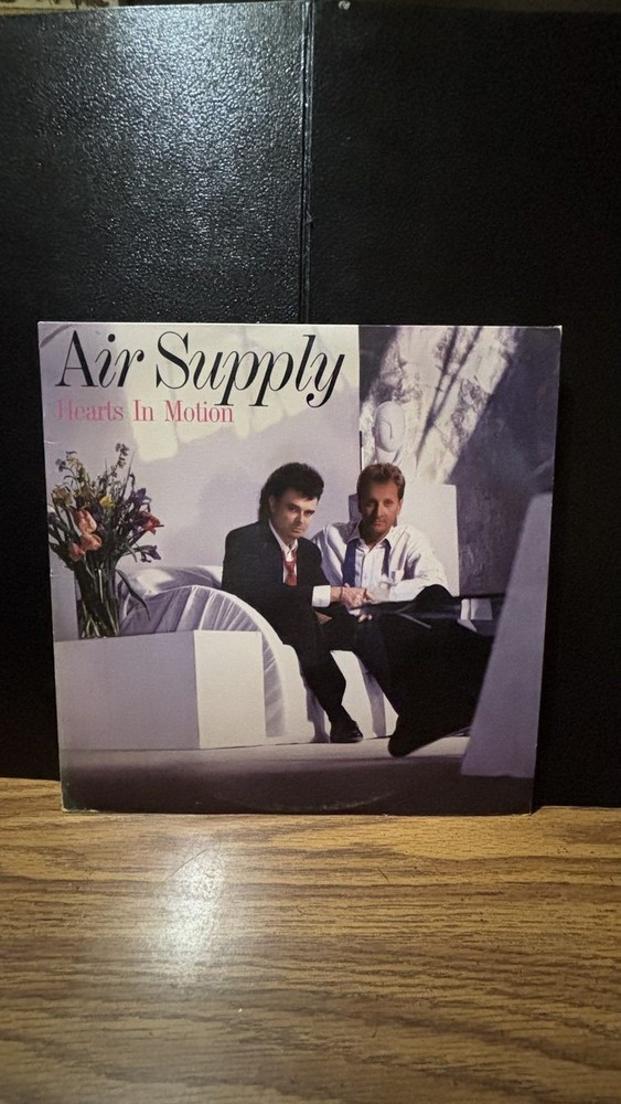 Air Supply Hearts In Motion Vinyl LP Arista 1986 Record Includes Lyric Insert