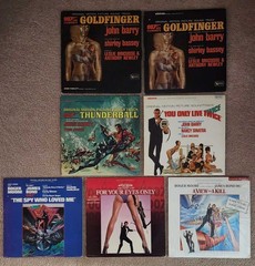 VINYL LOT = James Bond Score Soundtracks = John Barry Marvin Hamlish Bill Conti