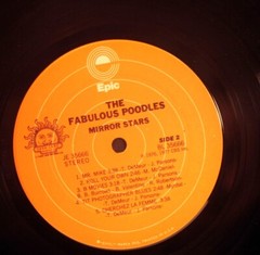 Fabulous Poodles Mirror Stars LP 1977 [Epic AL 35666]