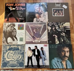 70s Classic ROCK Vinyl LOT R. Stewart/Jim Croce/Bread/Huey Lewis/Chicago & more
