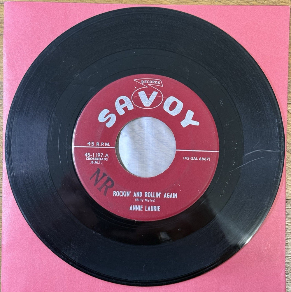 Annie Laurie ~ “Rockin’ & Rollin’ Again ~ You Promised Love” ~ VG – VG+ ~RARE