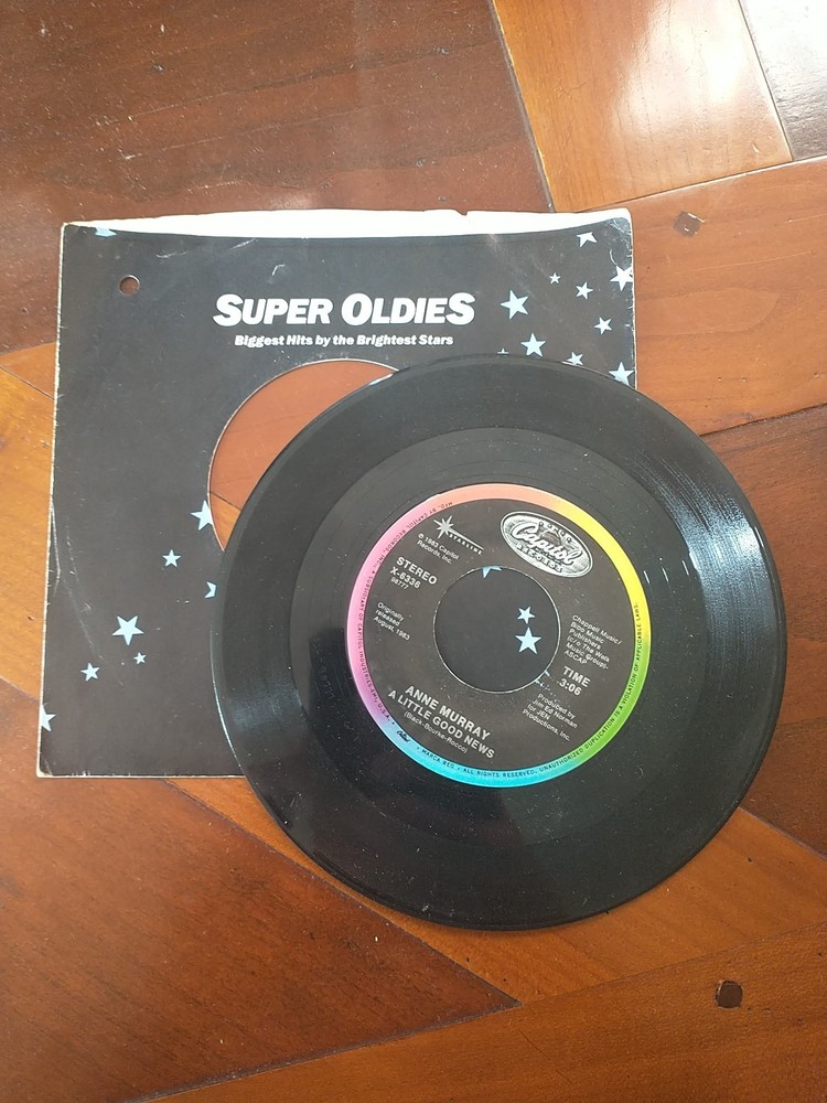 ANNE MURRAY X-6336 TIME DON’T RUN OUT ON ME / A LITTLE GOOD NEWS 45 RPM Vinyl