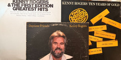Kenny Rogers Vinyl LP Lot 3 Daytime Friends Ten Years Gold First Edition Hits