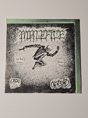MALEFICE/OVERBOARD EP Vinyl 7″ Record 33 1/3 Rpm 1984 US w Insert 1000 Pressed